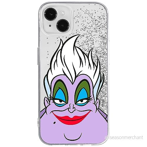 ERT GROUP mobiltelefonfodral för Apple Iphone 14 PLUS originalt och officiellt licensierat Disney mönster Ursula 002 optimalt anpassad till formen på mobiltelefonen, med glitter overflow effekt 5905511610272