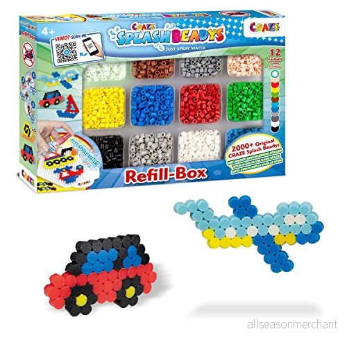 Craze Splash BEADYS stift pärlor refill box pojkar strykpärlor utan strykning påfyllningspaket vattenpärlor för barn giftfria att sätta in pysselset 10006 4059779010006