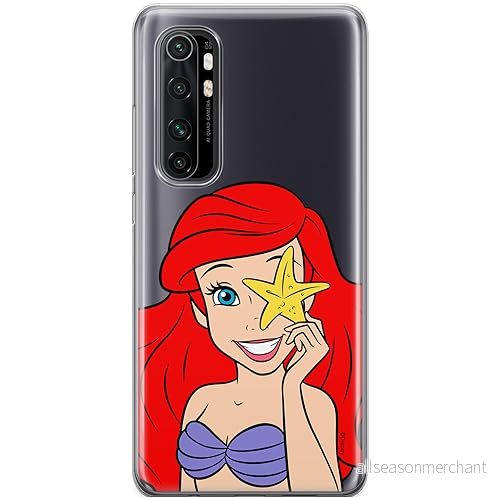 ERT GROUP mobiltelefonfodral för Xiaomi MI NOTE 10 Lite originalt och officiellt licensierat Disney mönster Ariel 009 optimalt anpassad till formen på mobiltelefonen, gedeeltelijk transparant 5905795045821