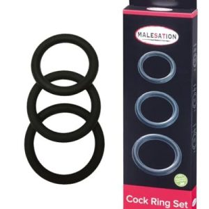 MALESATION Penisring set, 3 stycken 4041937315139 MALESATION Penisring set, 3 stycken 4041937315139