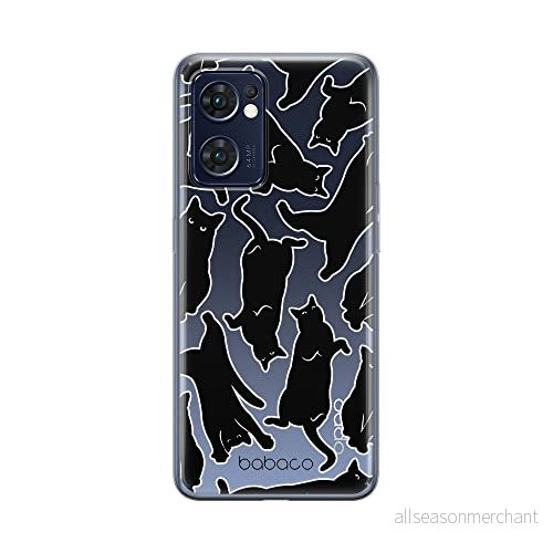 ERT GROUP mobiltelefonfodral för Oppo RENO 7 5G originalt och officiellt licensierat Babaco mönster Cats 005 optimalt anpassad till formen på mobiltelefonen, gedeeltelijk transparant 5905511318628