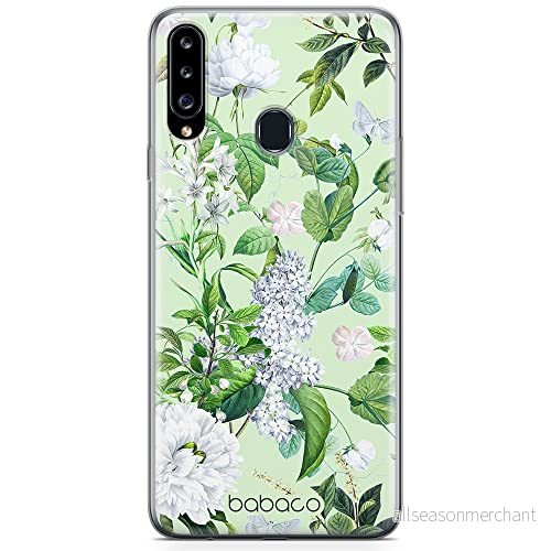 ERT GROUP mobiltelefonfodral för Samsung A20S originalt och officiellt licensierat Babaco mönster Flowers 038 optimalt anpassad till formen på mobiltelefonen, fodral tillverkad av TPU plast 5905131303561