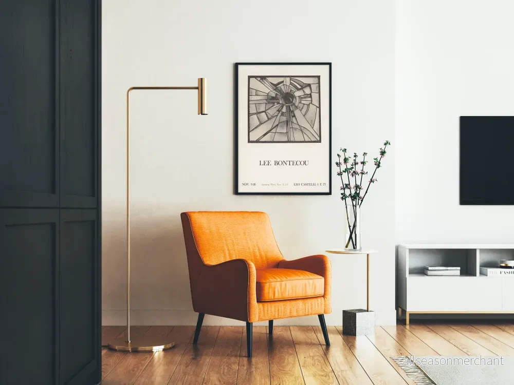 Utställningsposter av Lee Bontecou – Abstrakt konstnärlig design i svartvitt - Bild 2