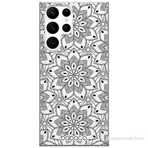 ERT GROUP mobiltelefonfodral för Samsung S22 ULTRA originalt och officiellt licensierat Babaco mönster Mandalas 009 optimalt anpassad till formen på mobiltelefonen, gedeeltelijk transparant 5904805861147