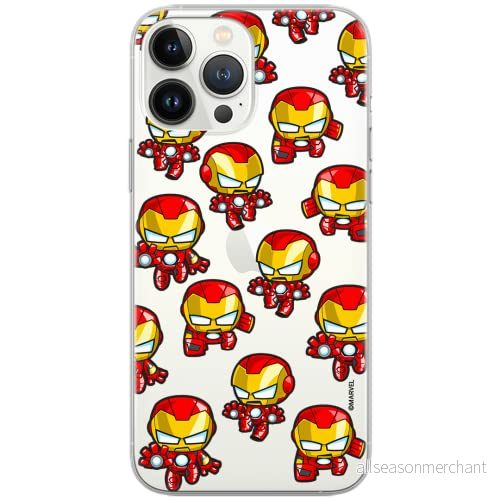 ERT GROUP mobiltelefonfodral för Samsung S9 PLUS originalt och officiellt licensierat Marvel mönster Iron Man 031 Vit optimalt anpassad till formen på mobiltelefonen, gedeeltelijk transparant 5904805153907