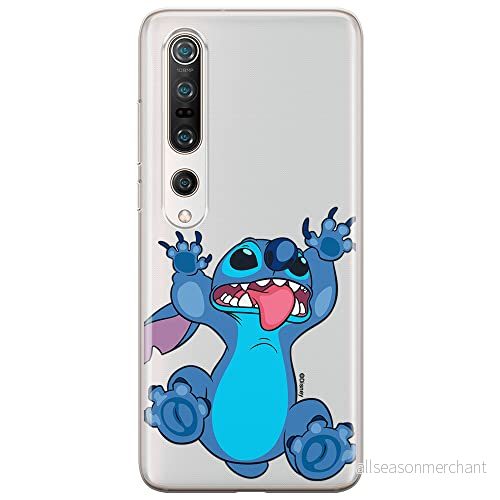 ERT GROUP mobiltelefonfodral för Xiaomi MI 10 / PRO originalt och officiellt licensierat Disney mönster Stitch 020 optimalt anpassad till formen på mobiltelefonen, gedeeltelijk transparant 5905131237996