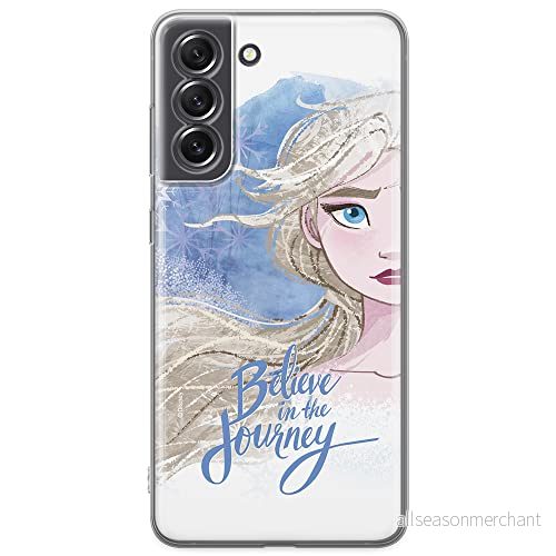 ERT GROUP mobiltelefonfodral för Samsung S21 FE originalt och officiellt licensierat Disney mönster Elsa 015 optimalt anpassad till formen på mobiltelefonen, fodral tillverkad av TPU plast 5903932985511