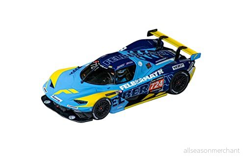 Carrera EVOLUTION 20027744 KX BOW GTX True Racing, No.116 Racingslotbil i skala 1:32, med fram och bakljus, racingnöje för pojkar flickor, present motorsportentusiaster familjer 4007486277441