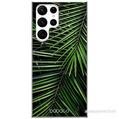 ERT GROUP mobiltelefonfodral för Samsung S22 ULTRA originalt och officiellt licensierat Babaco mönster Plants 002 optimalt anpassad till formen på mobiltelefonen, fodral tillverkad av TPU plast 5904805281570