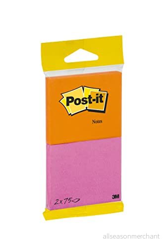 Post it 76 x 63 mm anteckningar balanserad färg (paket med 2) 76mm 63.5mm Balanced Colour Set 4046719665167