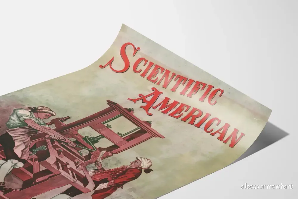 Vintageposter Scientific American - Historisk tryckpress - Bild 3
