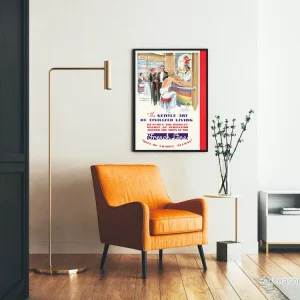 Vintage affisch för livsstil ombord French Line - Bild 2