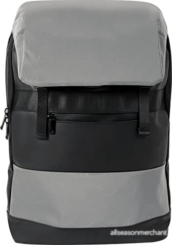 Eberhard Faber 577635 Reflektor skolryggsäck svart grå X Style, med 2 fack, laptopfack och reflektorer 4087205776356