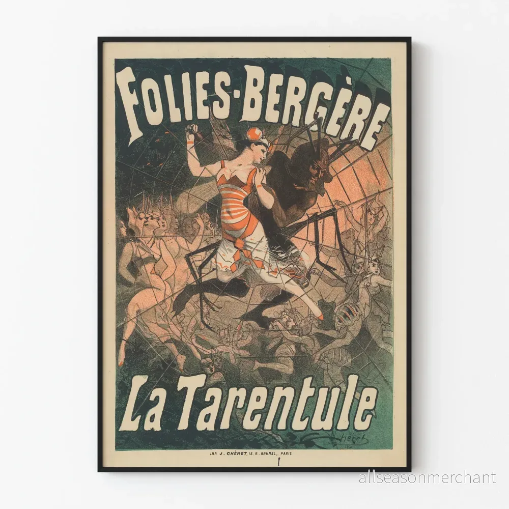 Dekorativ poster Folies Bergère La Tarentule vintage