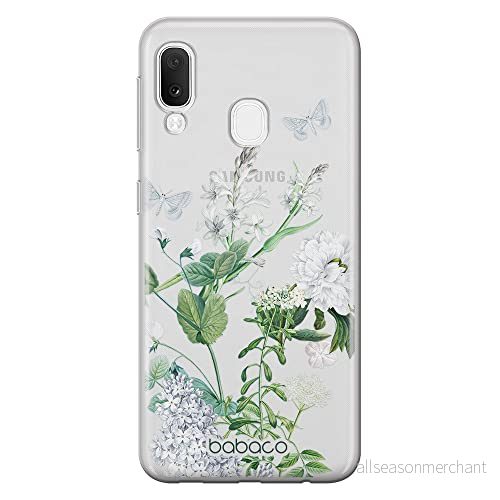 ERT GROUP mobiltelefonfodral för Samsung A20e originalt och officiellt licensierat Babaco mönster Flowers 033 optimalt anpassad till formen på mobiltelefonen, gedeeltelijk transparant 5905131287625