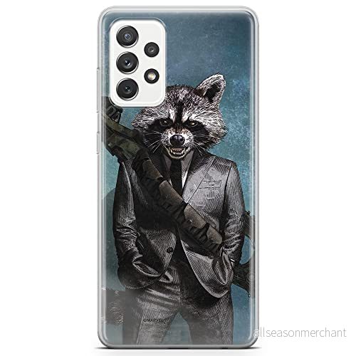 ERT GROUP mobiltelefonfodral för Samsung A72 5G originalt och officiellt licensierat Marvel mönster Rocket 002 optimalt anpassad till formen på mobiltelefonen, fodral tillverkad av TPU plast 5903040082171