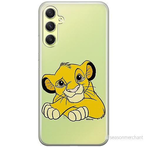 ERT GROUP mobiltelefonfodral för Samsung A34 5G originalt och officiellt licensierat Disney mönster Simba & Friends 009 optimalt anpassad till formen på mobiltelefonen, gedeeltelijk transparant 5905511783402