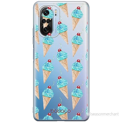 ERT GROUP mobiltelefonfodral för Xiaomi MI 11i/ REDMI K40/K40 PRO/POCO F3/ F3 PRO originalt och officiellt licensierat Babaco mönster Ice Cream 002, gedeeltelijk transparant 5905511886684
