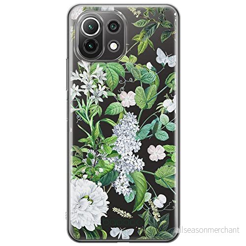 ERT GROUP mobiltelefonfodral för Xiaomi 11 LITE 4G/5G originalt och officiellt licensierat Babaco mönster Flowers 038, gedeeltelijk transparant 5905131302267