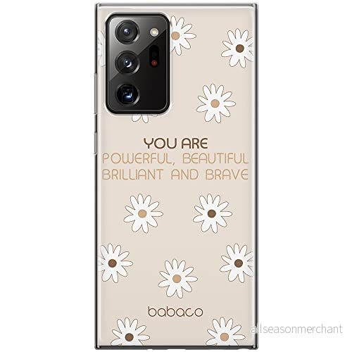 ERT GROUP mobiltelefonfodral för Samsung GALAXY NOTE 20 ULTRA originalt och officiellt licensierat Babaco mönster Positive vibes 003, fodral tillverkad av TPU plast 5903932971071