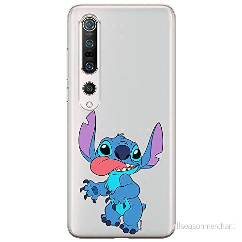 ERT GROUP mobiltelefonfodral för Xiaomi MI 10 / PRO originalt och officiellt licensierat Disney mönster Stitch 012 optimalt anpassad till formen på mobiltelefonen, gedeeltelijk transparant 5905131186751