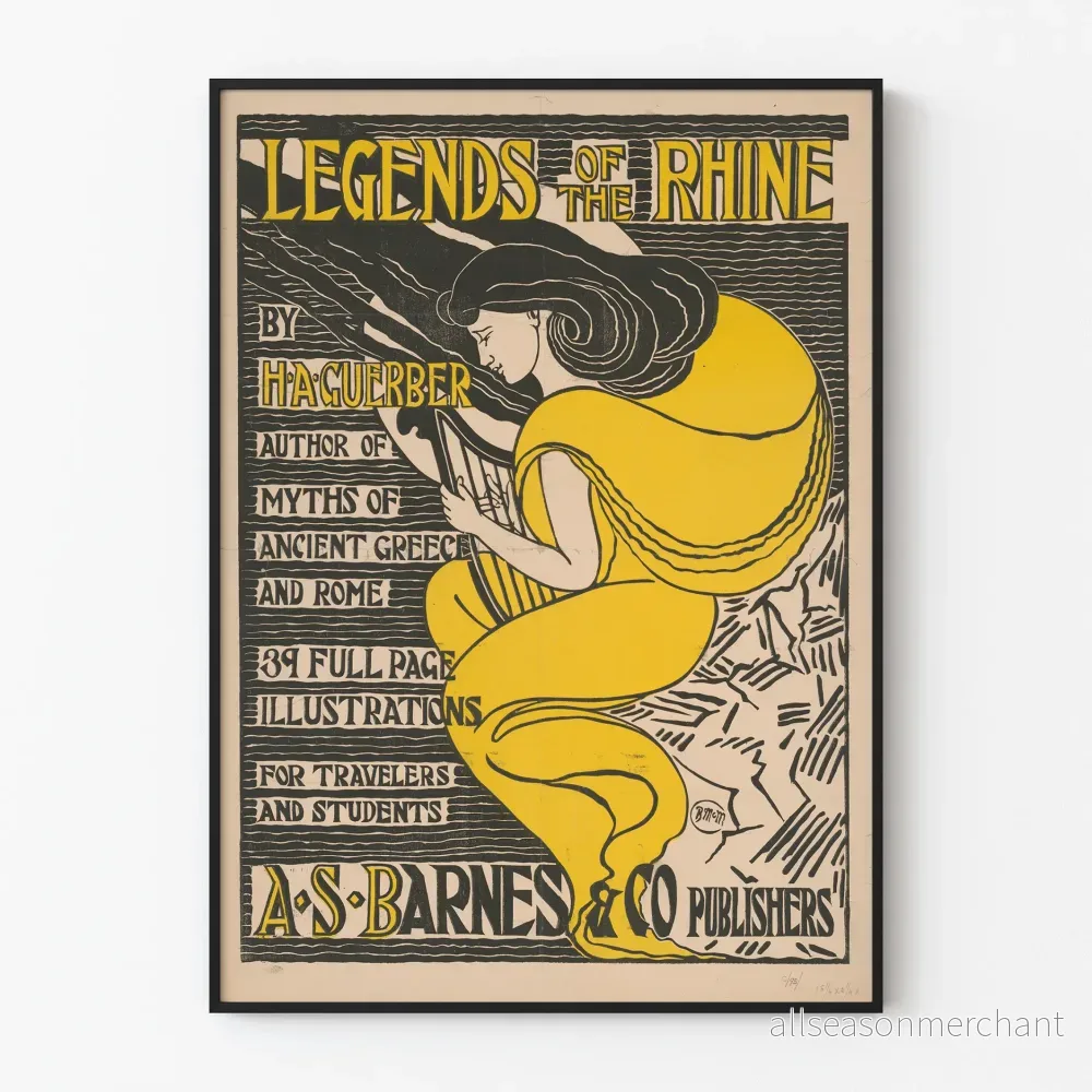 Vintage Legends of the Rhine - Illustration Art Nouveau Poster