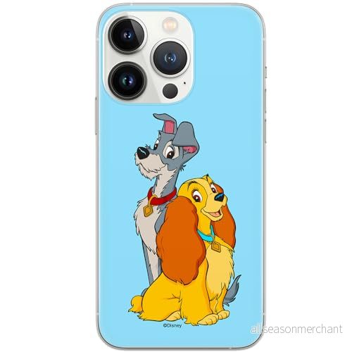 ERT GROUP mobiltelefonfodral för Iphone 13 PRO originalt och officiellt licensierat Disney mönster Lady and the Tramp 003 anpassad till formen på mobiltelefonen, fodral tillverkad av TPU plast 5905131153289