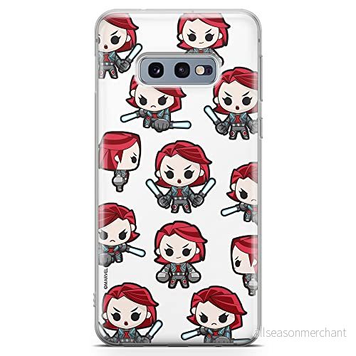 ERT GROUP mobiltelefonfodral för Samsung S10e originalt och officiellt licensierat Marvel mönster Black Widow 013 optimalt anpassad till formen på mobiltelefonen, fodral tillverkad av TPU plast 5904805236662