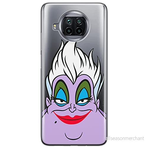 ERT GROUP mobiltelefonfodral för Xiaomi REDMI NOTE 9T originalt och officiellt licensierat Disney mönster Ursula 002 optimalt anpassad till formen på mobiltelefonen, gedeeltelijk transparant 5904805647956