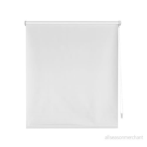 Decorblind Ogenomskinlig enkel rullgardin utan verktyg, ingen borrning, storlek 107 x 180 cm (B L), 104 175 tyg ecru, för fönster 8434363548718