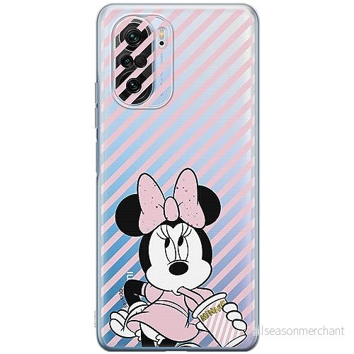 ERT GROUP mobiltelefonfodral för Xiaomi MI 11i/ REDMI K40/K40 PRO/POCO F3/ F3 PRO originalt och officiellt licensierat Disney mönster Minnie 017, gedeeltelijk transparant 5905511879945