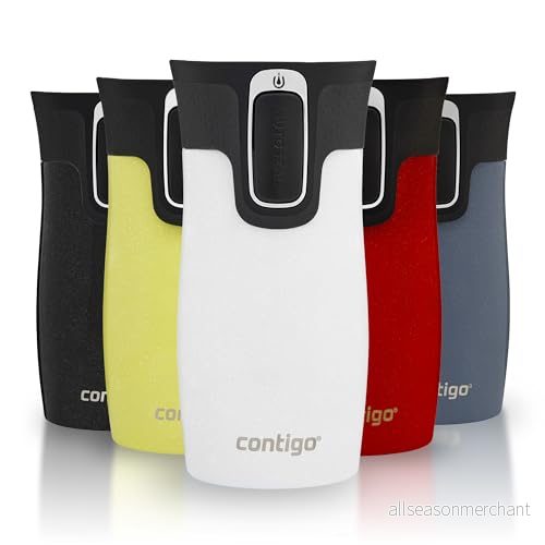 Contigo West Loop Mini Autoseal termos, termosmugg av rostfritt stål, kaffetermos i farten, läckagesäker, håller drycken varm upp till 7 timmar, BPA fritt lock som tål maskindisk, 300 ml 840276164071
