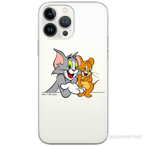 ERT GROUP mobiltelefonfodral för Samsung A50/A50s/A30s originalt och officiellt licensierat Tom and Jerry mönster 005 Vit optimalt anpassad till formen på mobiltelefonen, gedeeltelijk transparant 5904805248719
