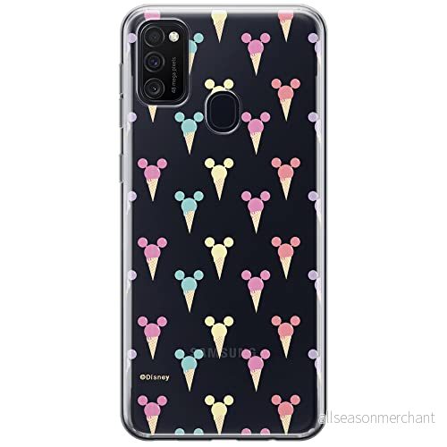ERT GROUP mobiltelefonfodral för Samsung M21 originalt och officiellt licensierat Disney mönster Mickey 002 optimalt anpassad till formen på mobiltelefonen, gedeeltelijk transparant 5903537833965