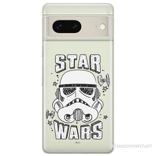 ERT GROUP mobiltelefonfodral för Google PIXEL 7 originalt och officiellt licensierat Star Wars mönster Stormtrooper 013 optimalt anpassad till formen på mobiltelefonen, gedeeltelijk transparant 5905795145187