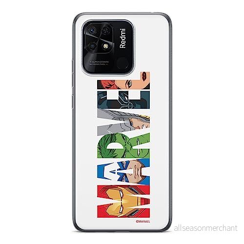 ERT GROUP mobiltelefonfodral för Xiaomi REDMI 10C originalt och officiellt licensierat Marvel mönster 011 optimalt anpassad till formen på mobiltelefonen, fodral tillverkad av TPU plast 5905511546700