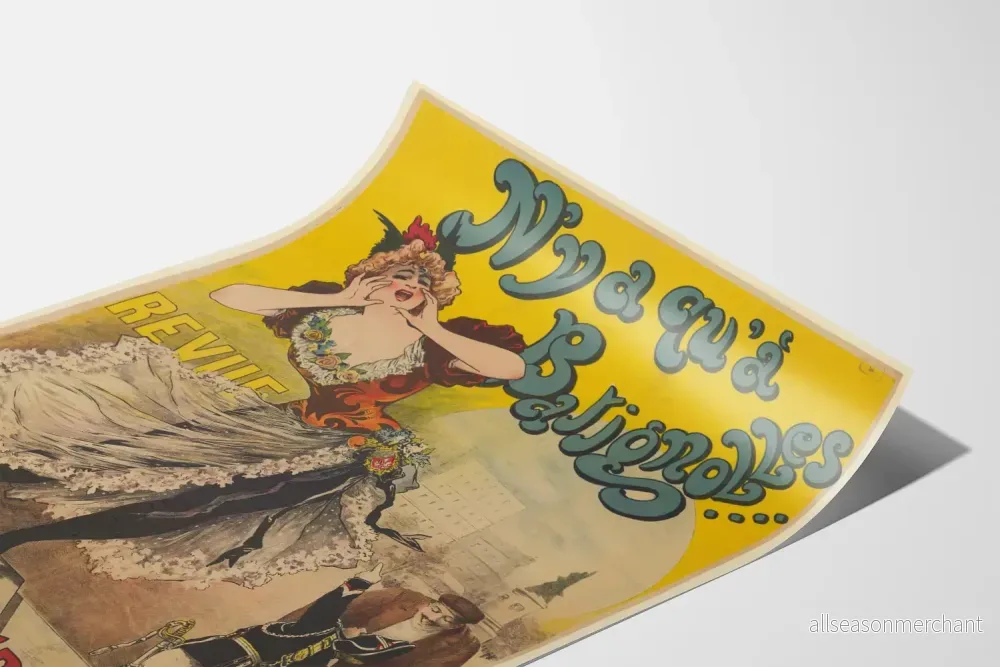 Vintageposter N’y a qu’à Batignolles - Europeisk konsert 5 Rue Biot - Bild 3