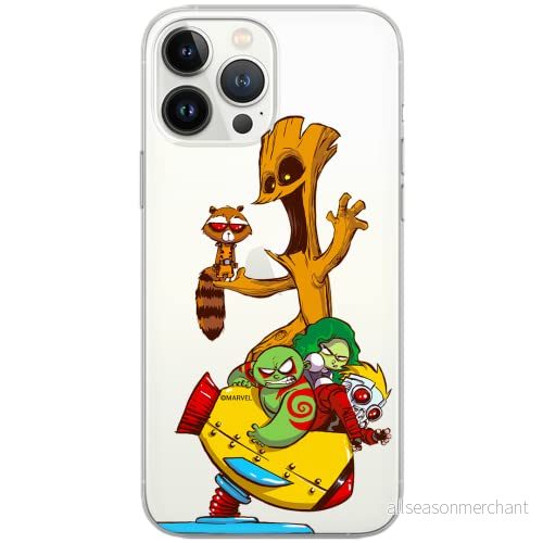 ERT GROUP mobiltelefonfodral för Huawei P30 Lite originalt och officiellt licensierat Marvel mönster Guardians of the Galaxy 020 Vit anpassad till formen på mobiltelefonen, gedeeltelijk transparant 5902980430103
