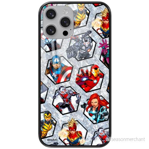 ERT GROUP mobiltelefonfodral för Apple Iphone 7/8/ SE 2/ 3 originalt och officiellt licensierat Marvel mönster Avengers 023 tillverkad av härdat glas, anpassat till mobilens form, skyddsfodral 5903537103105