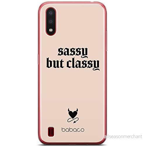 ERT GROUP mobiltelefonfodral för Samsung A01 originalt och officiellt licensierat Babaco mönster Sassy but classy 001 optimalt anpassad till formen på mobiltelefonen, fodral tillverkad av TPU plast 5903932882261