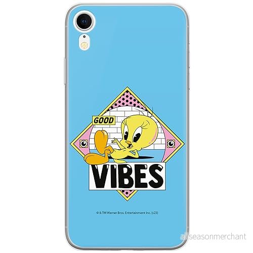 ERT GROUP mobiltelefonfodral för Iphone XR originalt och officiellt licensierat Looney Tunes mönster Tweety 013 optimalt anpassad till formen på mobiltelefonen, fodral tillverkad av TPU plast 5905795094478