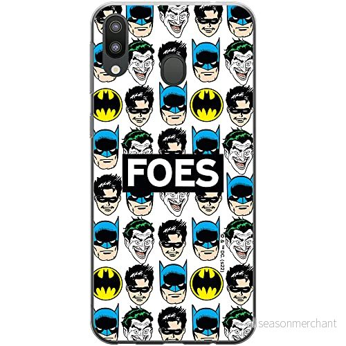 ERT GROUP mobiltelefonfodral för Samsung M20 originalt och officiellt licensierat DC mönster Batman 078 optimalt anpassad till formen på mobiltelefonen, gedeeltelijk transparant 5905131499950