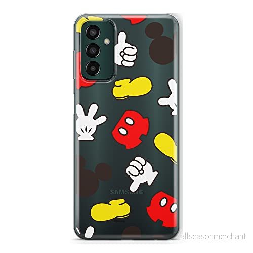 ERT GROUP mobiltelefonfodral för Samsung M13 4G originalt och officiellt licensierat Disney mönster Mickey 046 optimalt anpassad till formen på mobiltelefonen, gedeeltelijk transparant 5905511338367