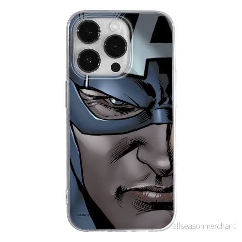 ERT GROUP mobiltelefonfodral för Apple Iphone 14 PRO MAX originalt och officiellt licensierat Marvel mönster Captain America 020 anpassad till formen på mobiltelefonen, fodral tillverkad av TPU plast 5905131944542