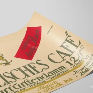 Vintageposter av det engelska caféet Kurfürstendamm 12 - Bild 2