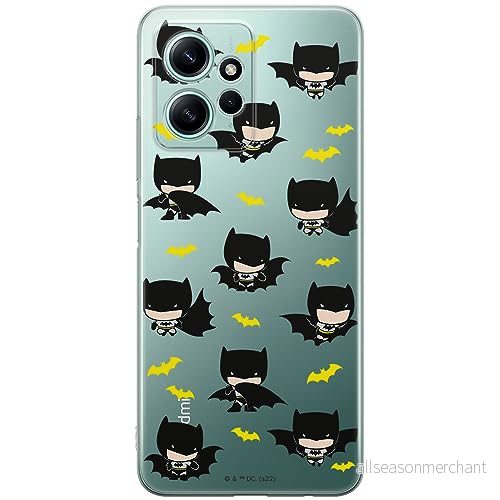 ERT GROUP mobiltelefonfodral för Xiaomi REDMI NOTE 12 4G originalt och officiellt licensierat DC mönster Batman 077 optimalt anpassad till formen på mobiltelefonen, gedeeltelijk transparant 5905511947842