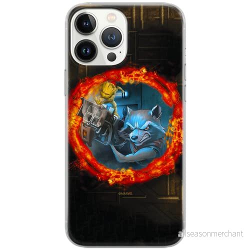 ERT GROUP mobiltelefonfodral för Iphone 13 PRO originalt och officiellt licensierat Marvel mönster Guardians of the Galaxy 008 Vit optimalt anpassad, fodral tillverkad av TPU plast 5903932876949