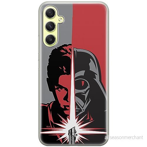 ERT GROUP mobiltelefonfodral för Samsung A34 5G originalt och officiellt licensierat Star Wars mönster Darth Vader 007 optimalt anpassad till formen på mobiltelefonen, fodral tillverkad av TPU plast 5905511790806