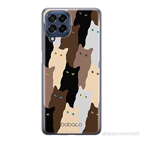 ERT GROUP mobiltelefonfodral för Samsung M53 5G originalt och officiellt licensierat Babaco mönster Cats 001 optimalt anpassad till formen på mobiltelefonen, fodral tillverkad av TPU plast 5905511391010