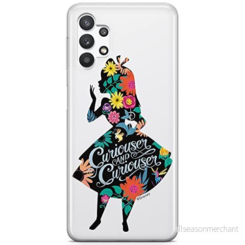 ERT GROUP mobiltelefonfodral för Samsung A32 5G originalt och officiellt licensierat Disney mönster Alice 002 optimalt anpassad till formen på mobiltelefonen, gedeeltelijk transparant 5903040055168